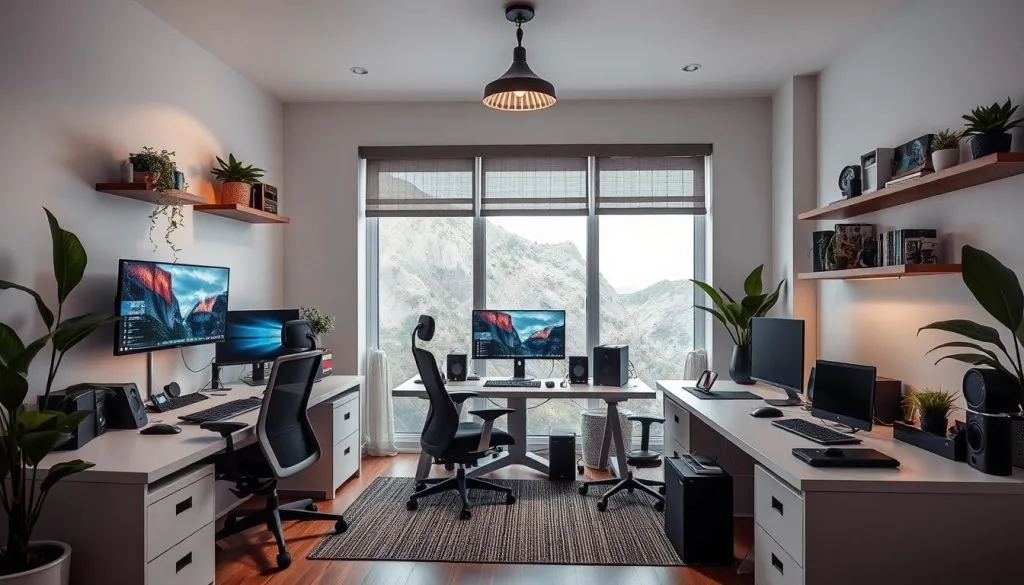 high-tech office setups