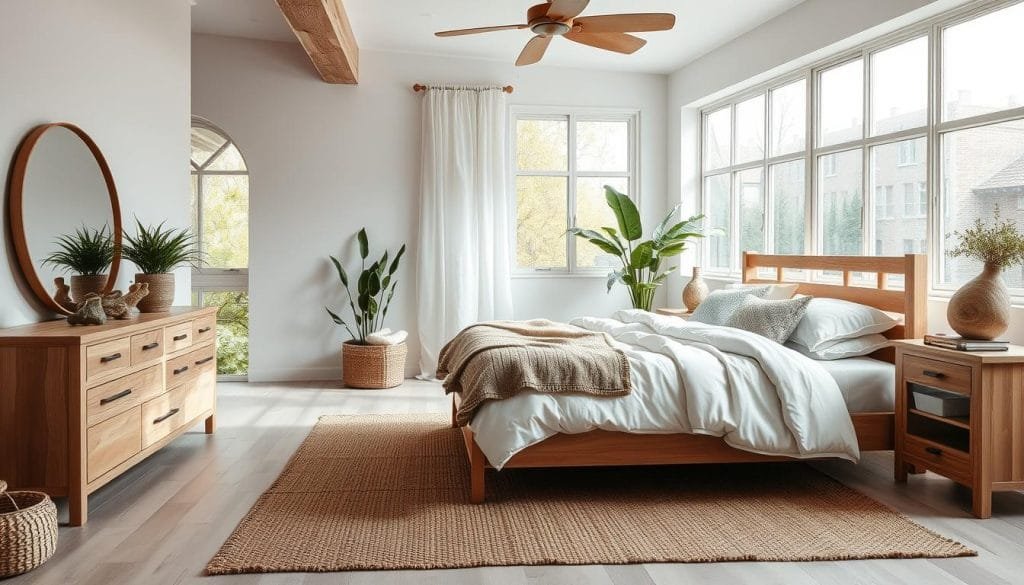 natural bedroom aesthetics