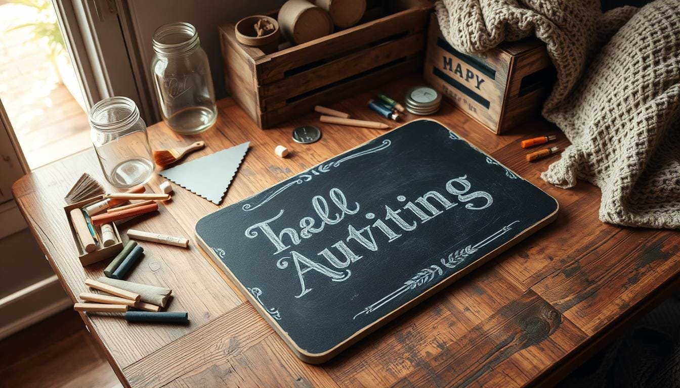 Crafting a DIY Chalkboard Sign for Your Home or Events