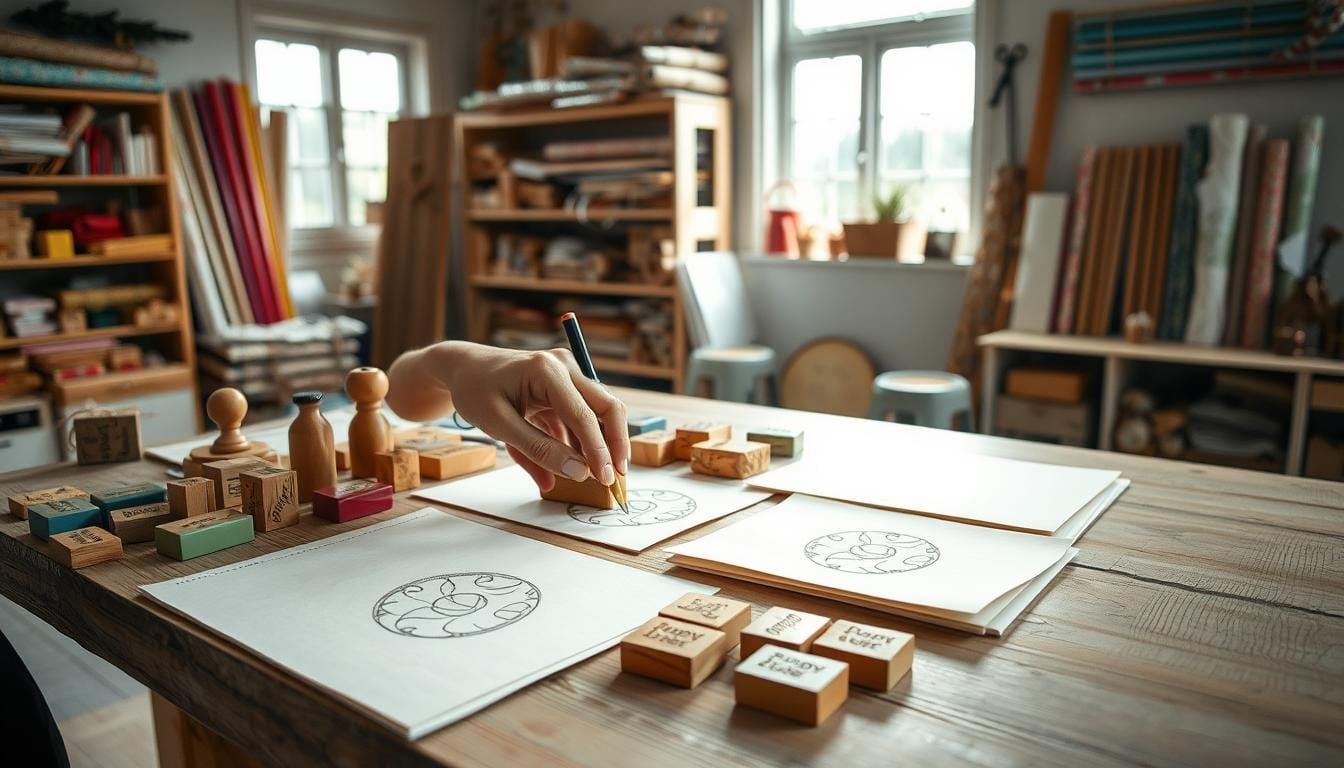 Creating Your Own Hand-Stamped Wrapping Paper