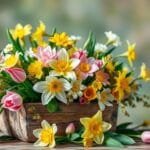 DIY Easter Centerpieces Using Fresh Flowers