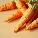 Fabric Scrap Carrots: A Fun No-Sew Craft