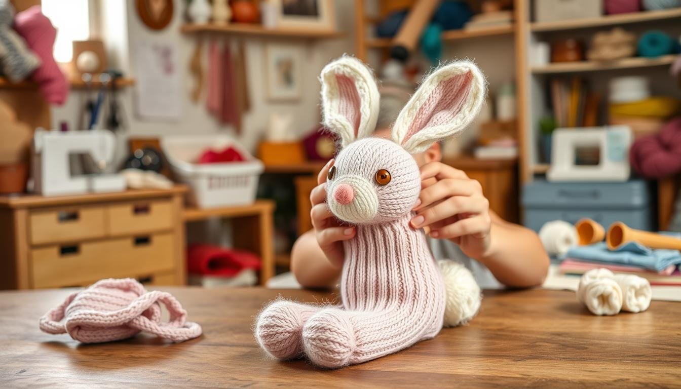How to Make an Adorable Sock Bunny