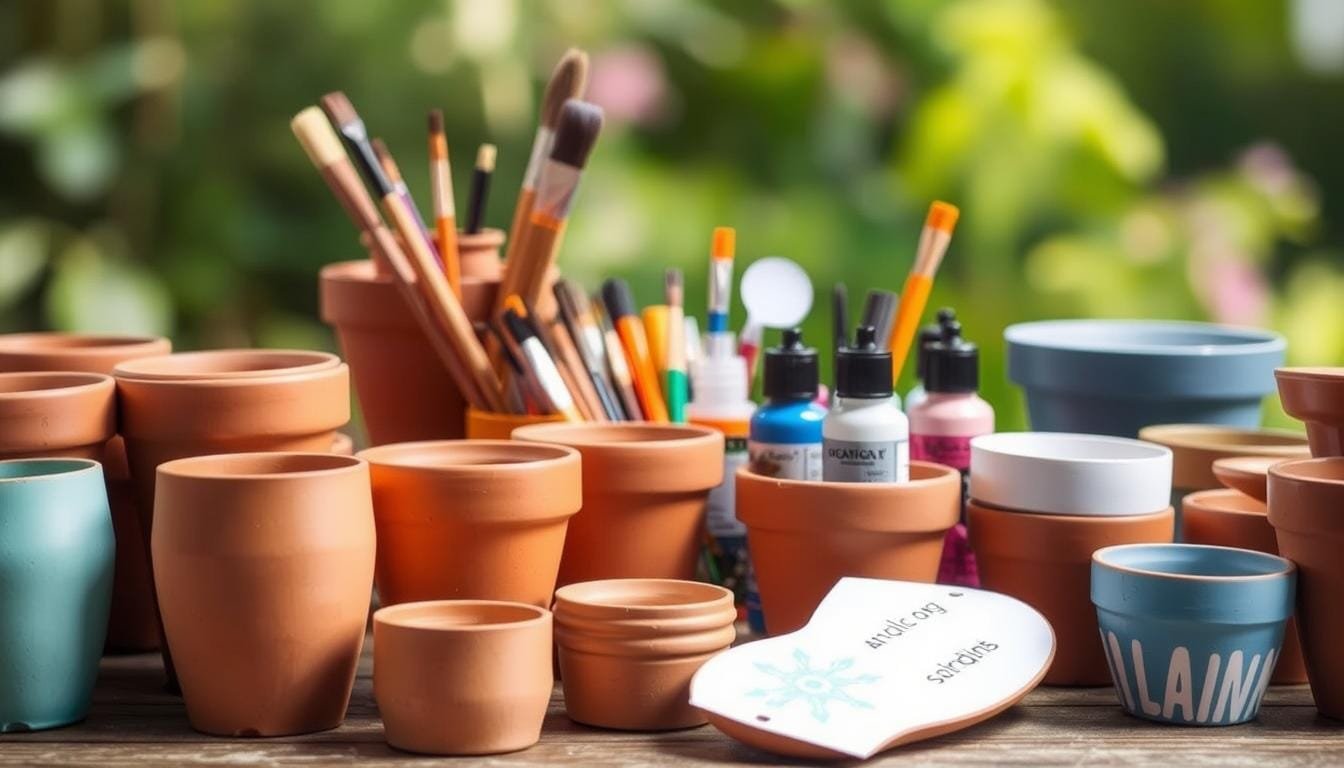 How to Paint and Personalize Terra Cotta Pots