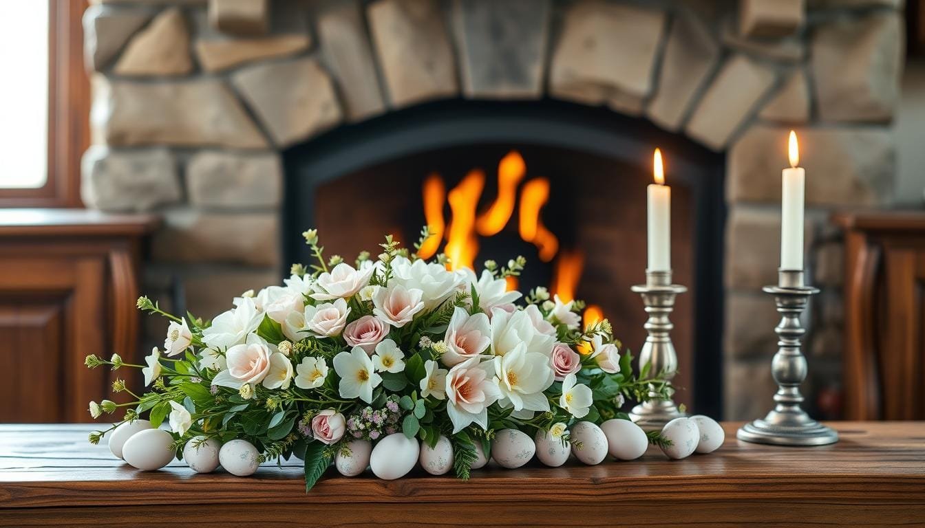 How to Style a Beautiful Easter Mantel Display
