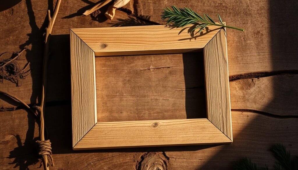 How to finish a rustic frame