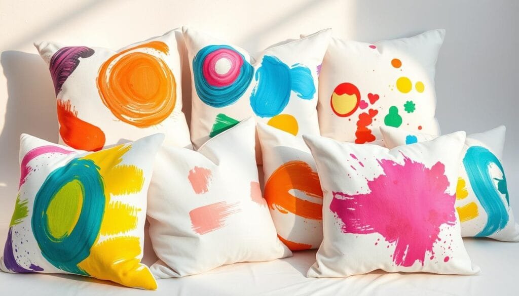 Transforming Plain Pillows with Easy Fabric Painting Techniques