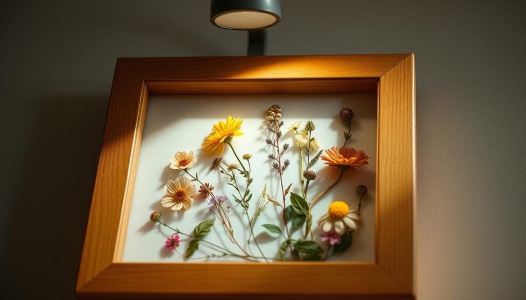 framing pressed flowers