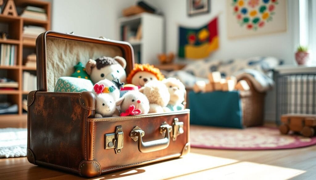 Crafting Toy Storage from Old Suitcases