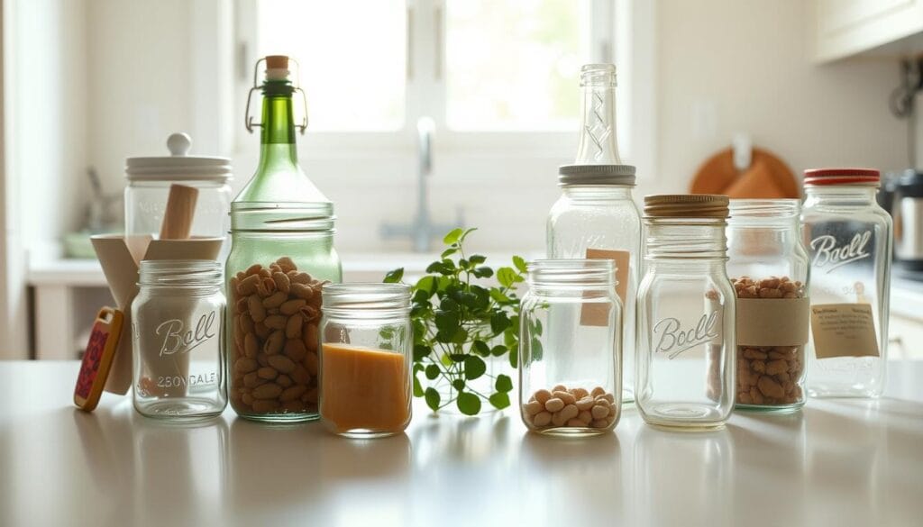 Turning Glass Jars into Storage Solutions