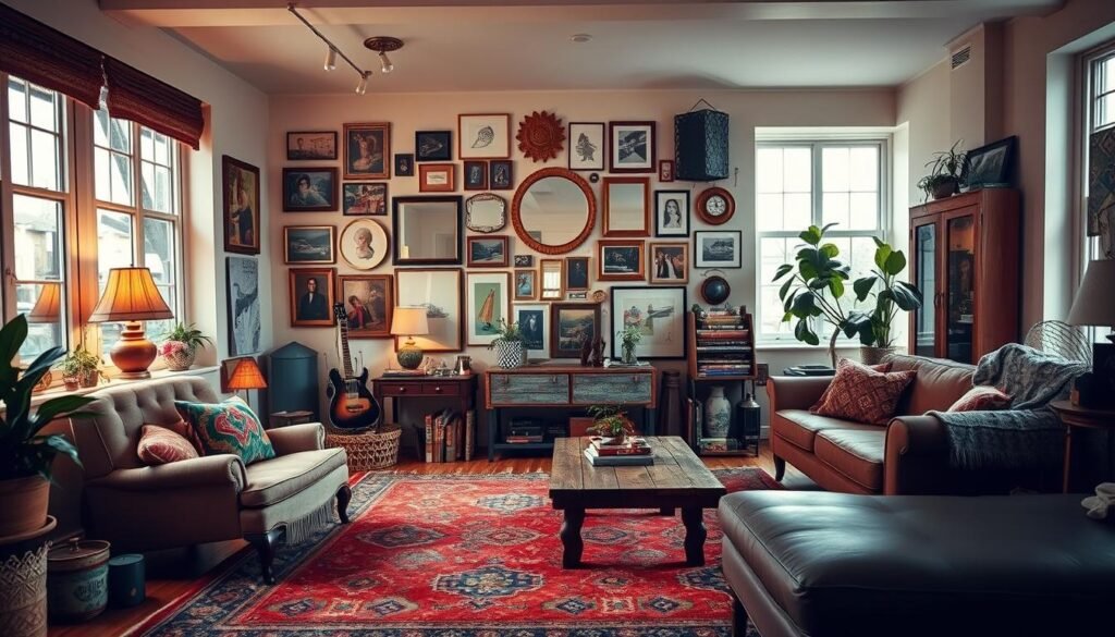 eclectic room design flow