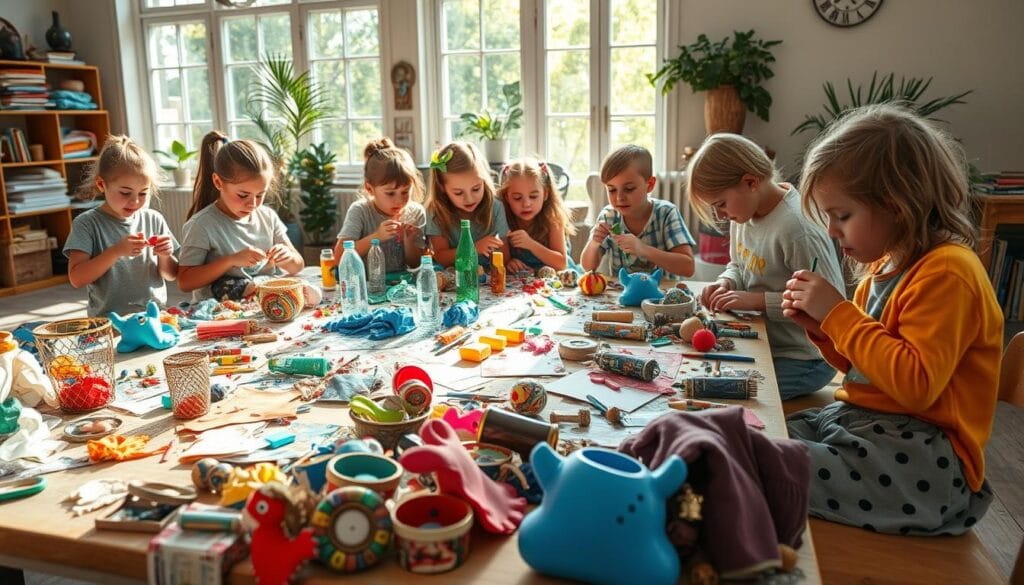 Kids upcycling projects