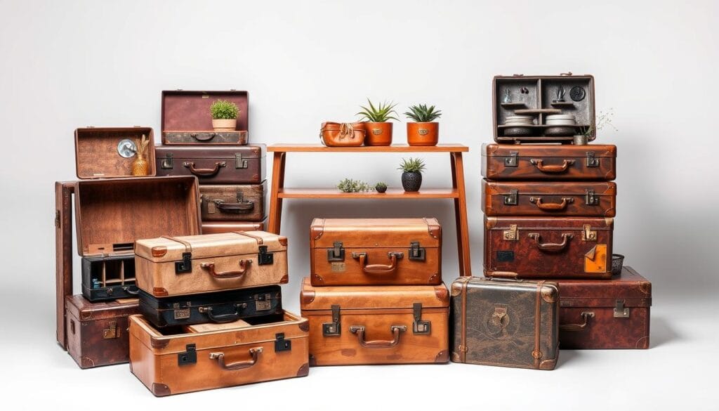 repurposing vintage suitcases
