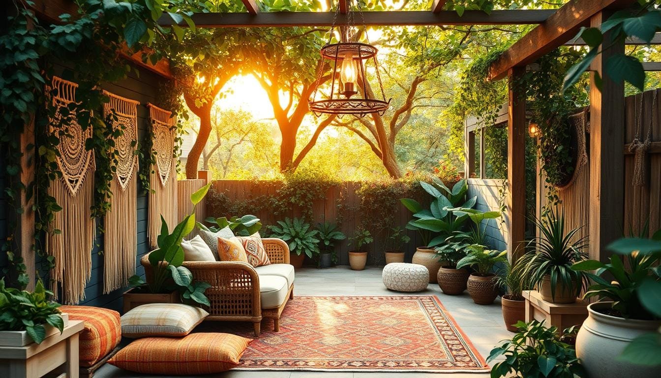 How to Make a Boho Patio Lounge on a Budget