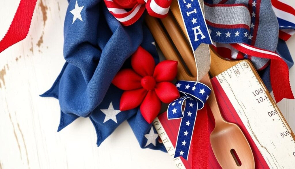 Patriotic door decor DIY