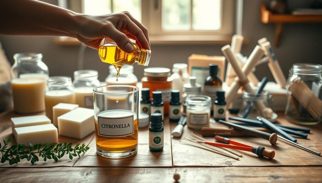 citronella candle making