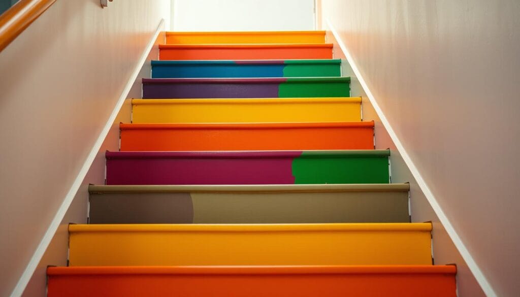 colorful staircase