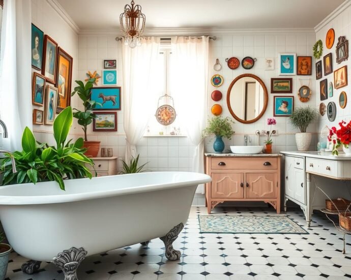 eclectic bathroom decor