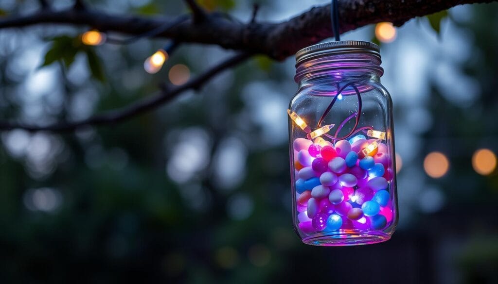 mason jar solar lights DIY