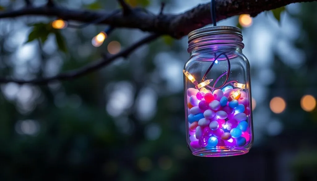 mason jar solar lights DIY