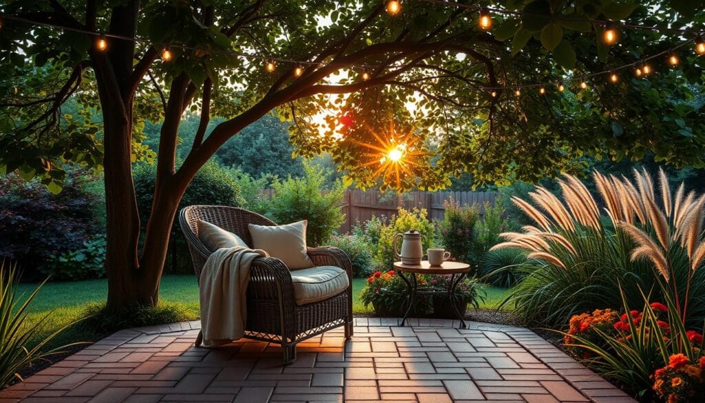 outdoor reading nook