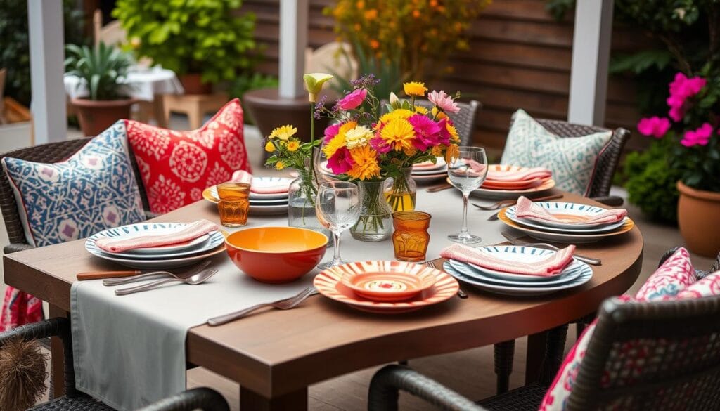 outdoor table setting ideas