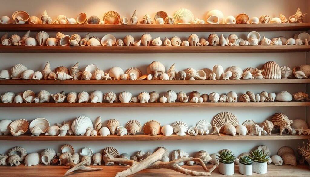 seashell display area