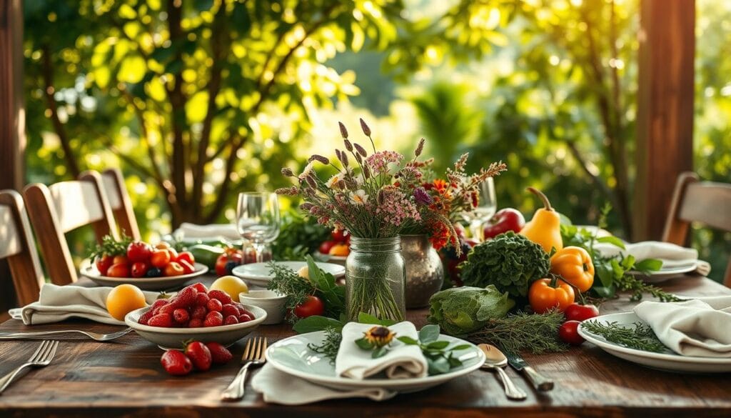 summer tablescape