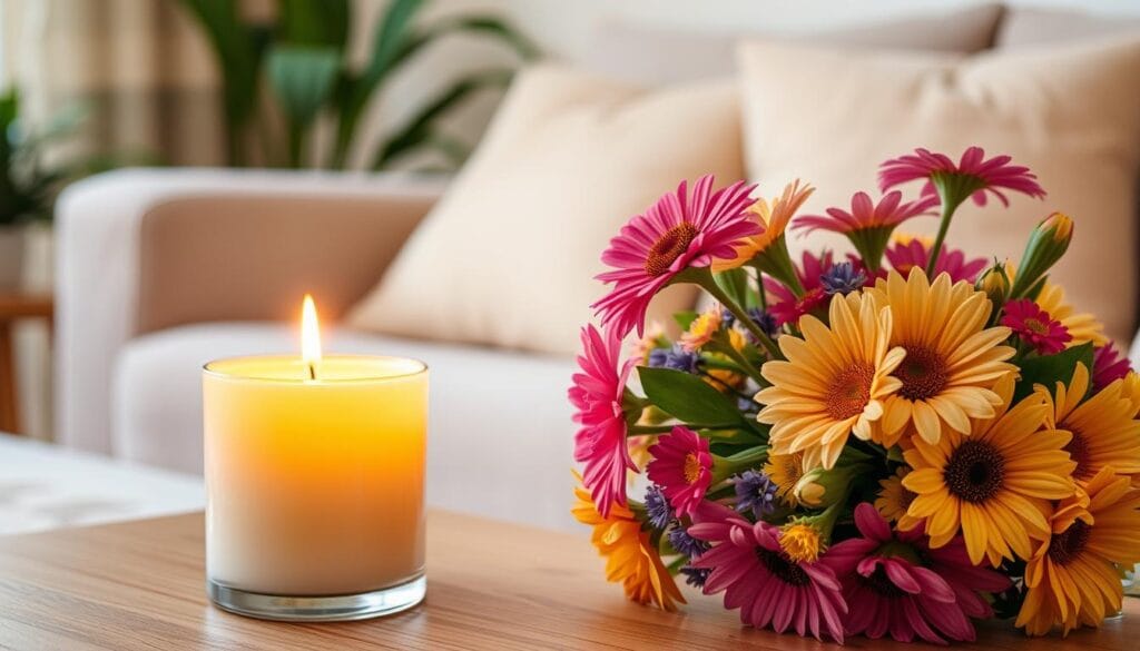 natural summer scented candles
