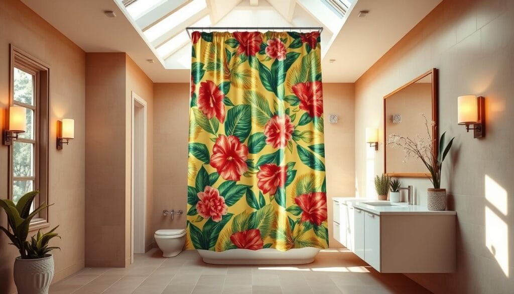 repurposed fabric shower curtain