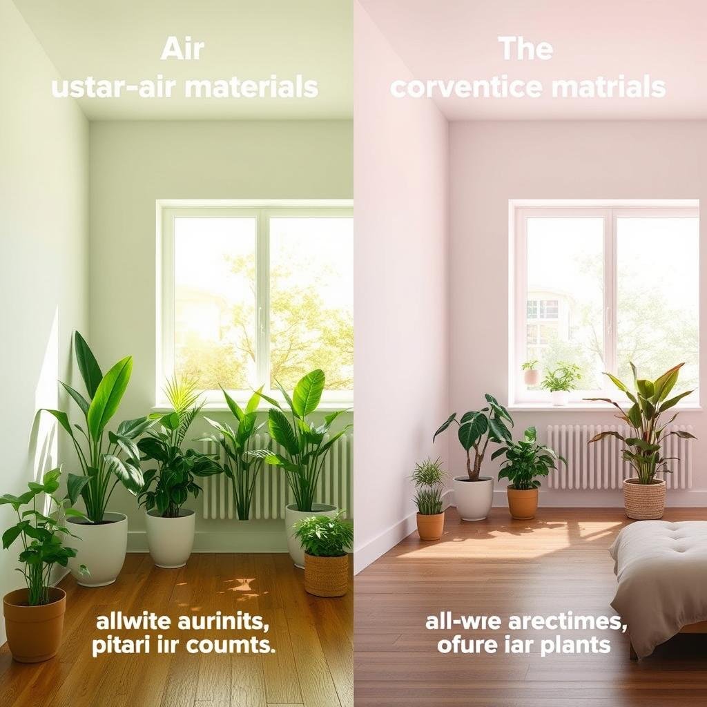 Comparison of air quality in sustainable vs conventional interior spaces