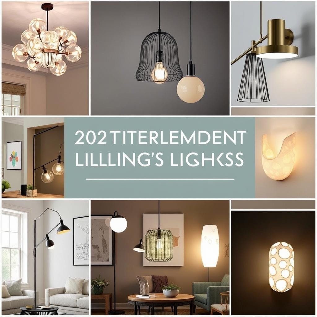 Dramatic, artistic lighting fixtures that serve as focal points in eclectic interior design