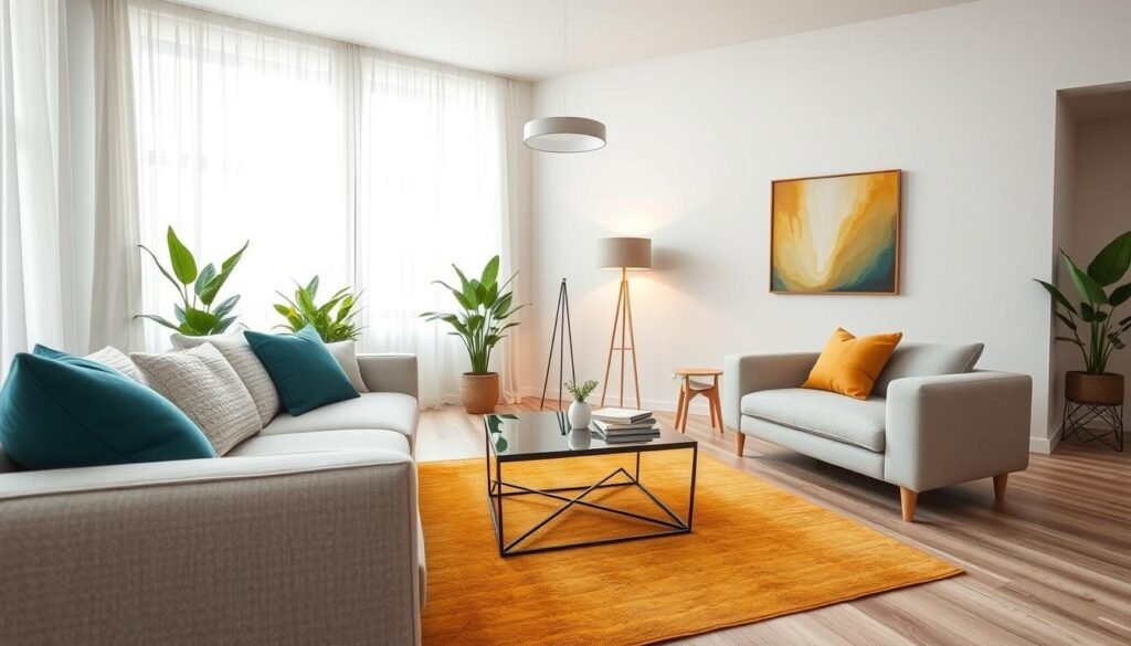 accent colors in living room design