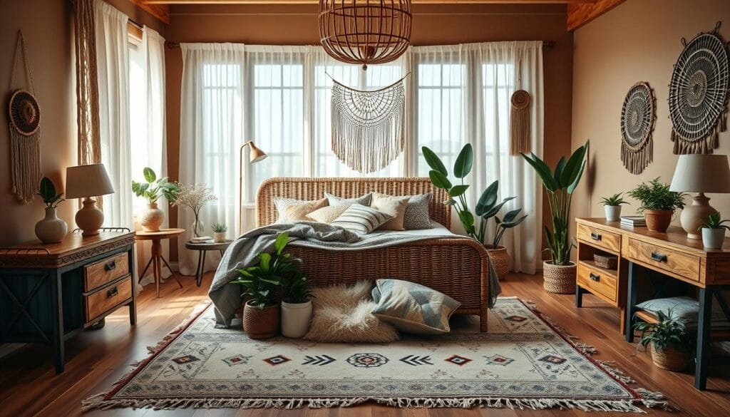 key elements of boho bedroom design