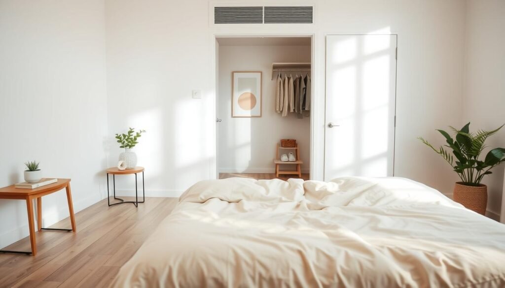 serene minimalist bedroom