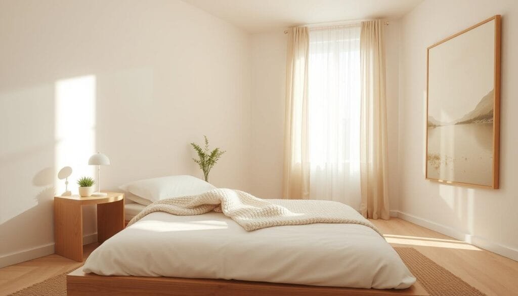 soft neutral palette bedroom