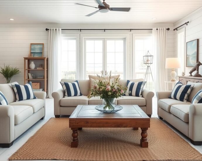 coastal farmhouse decor