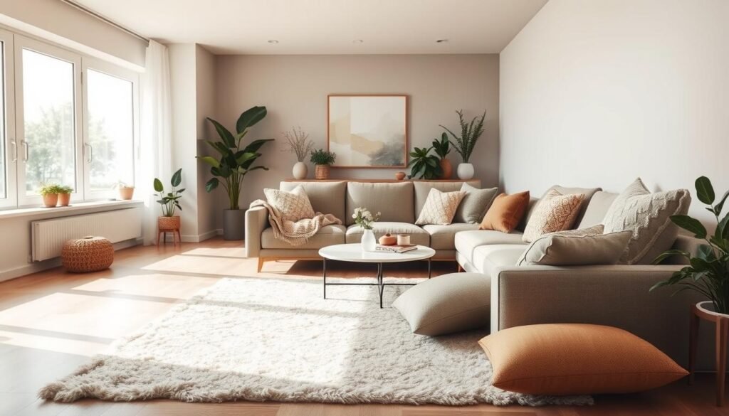 cozy accents and layered textures