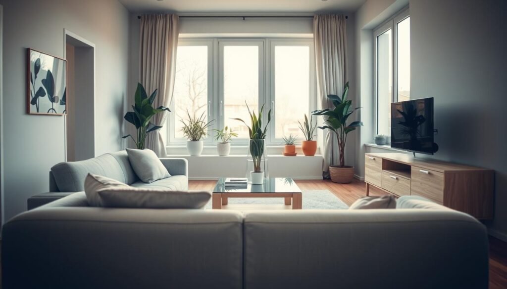 maximizing space with minimal furniture