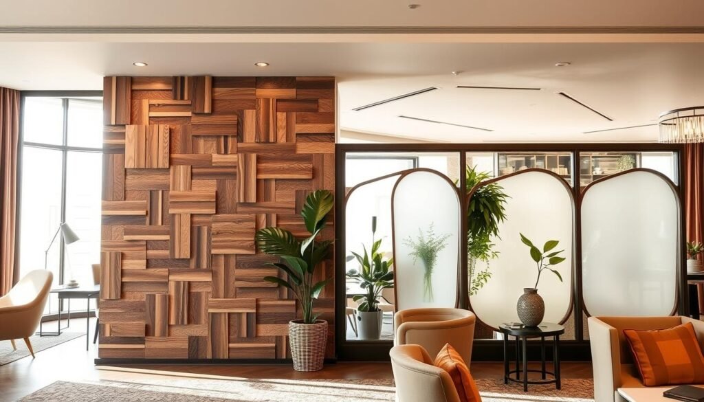 unique wall treatments and partitions