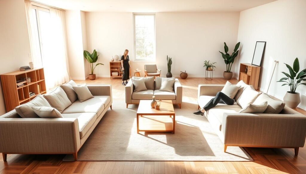 adapting furniture for various living room layouts