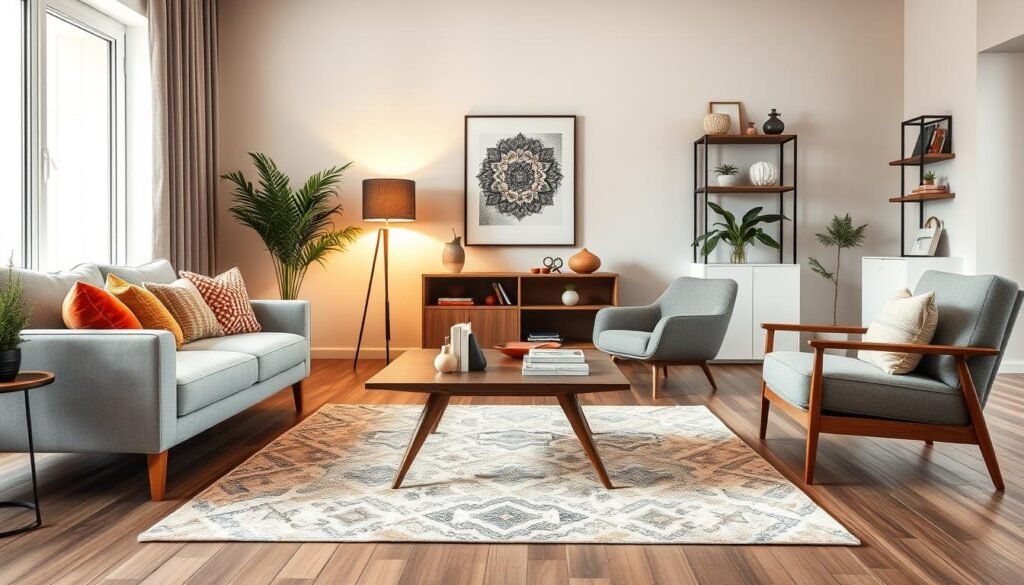 furniture and accessories arrangement