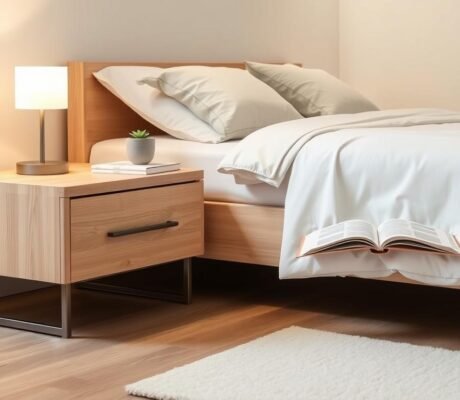 minimal bedside table