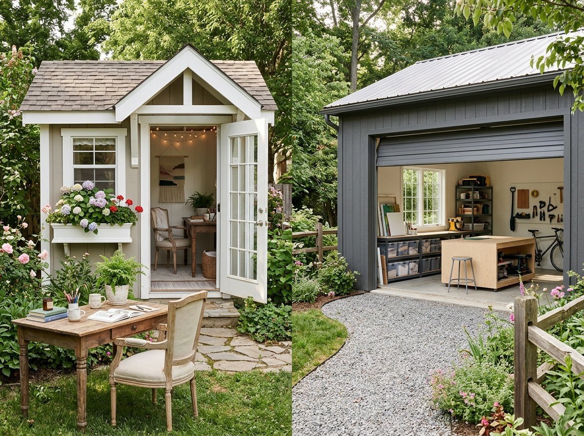 She Shed vs Garage Studio: Which Backyard Space Is Right for You?