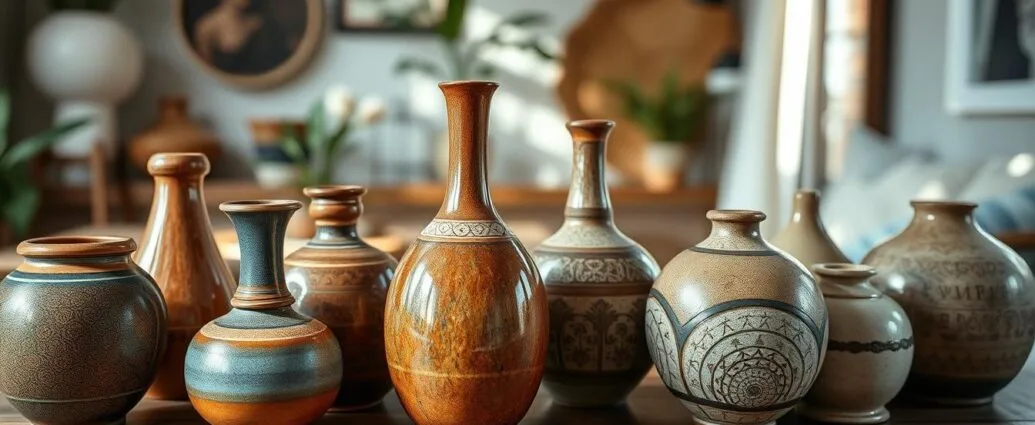 handcrafted ceramic vases