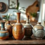 handcrafted ceramic vases