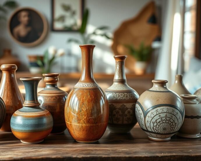 handcrafted ceramic vases