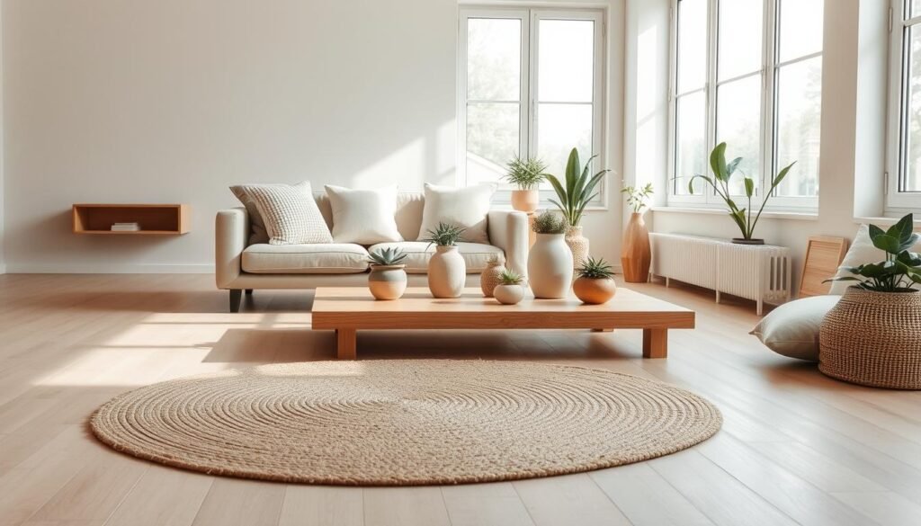 neutral color palette and natural materials