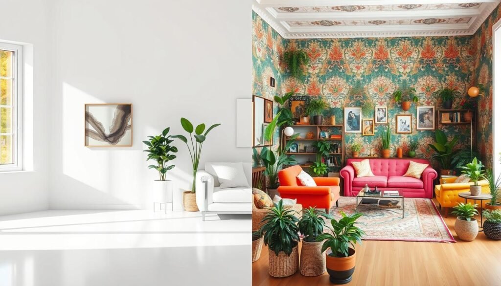 minimalism vs maximalism style