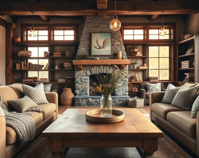 rustic decor for living room